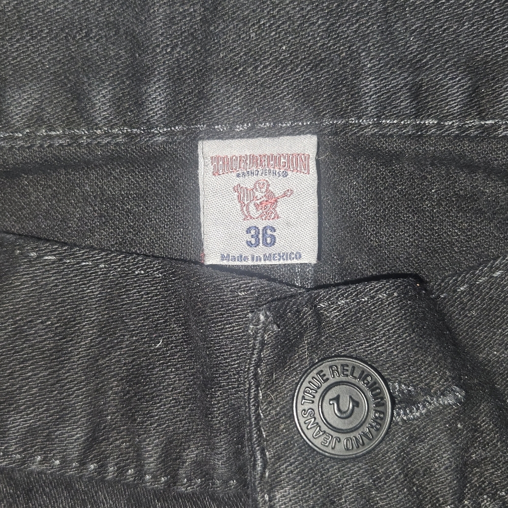 True Religion Men’s Black Jeans - Size 36